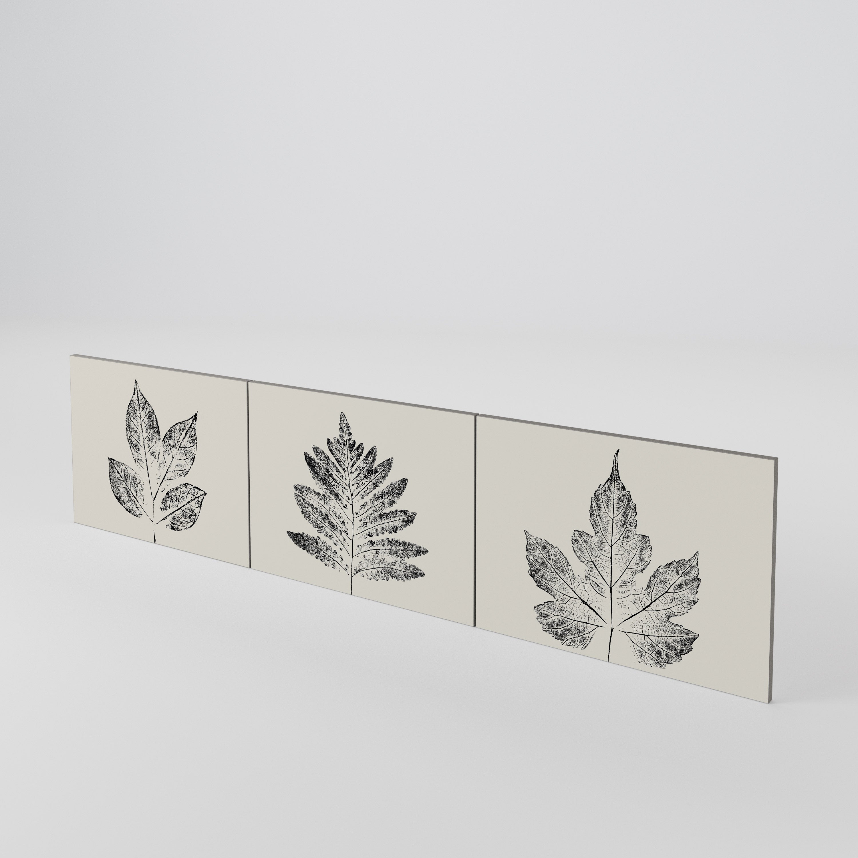 LEAFY STAMPS Juego de 3 puertas para mueble de TV