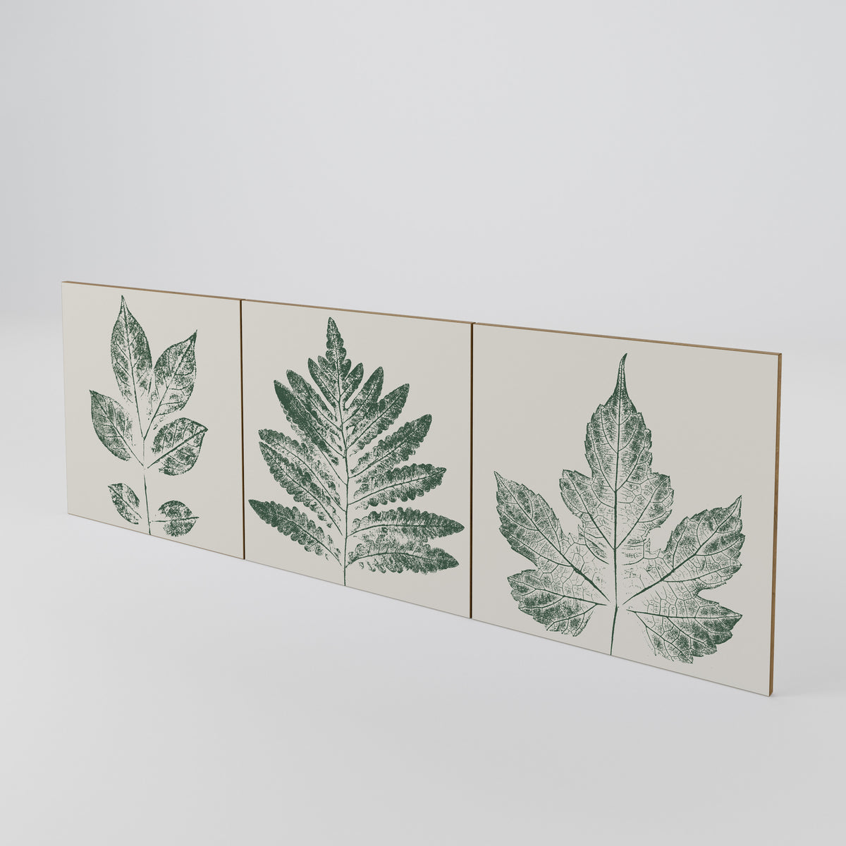 GREEN LEAFY STAMPS Juego de 3 puertas para aparador