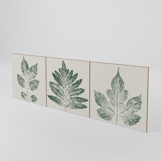 GREEN LEAFY STAMPS Juego de 3 puertas para aparador