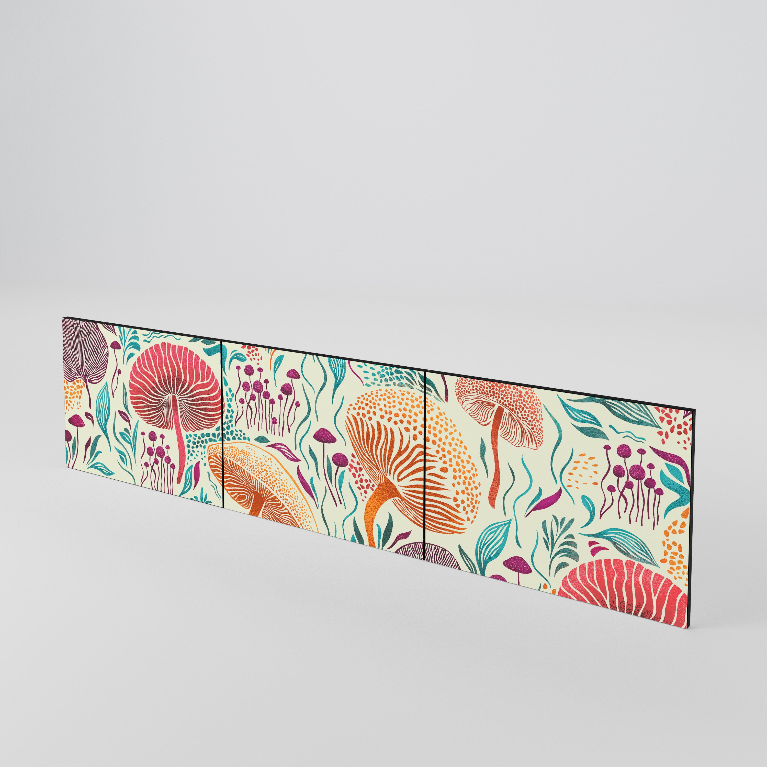 FUNGUS FANTASY Juego de 3 puertas para mueble de TV