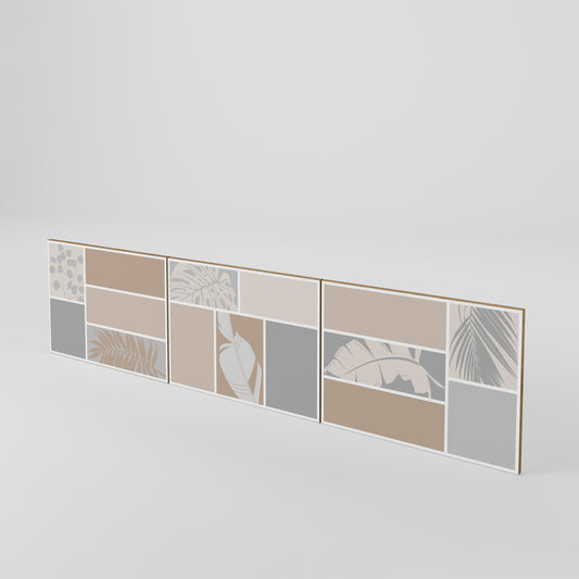 TROPICAL SHAPES Juego de 3 puertas para mueble de TV