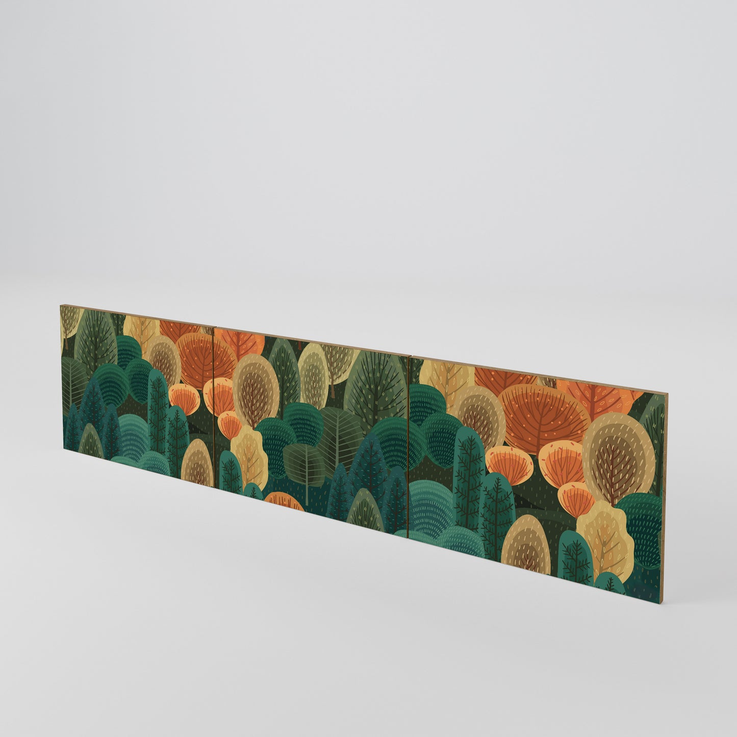AUTUMN KALEIDOSCOPE Juego de 3 puertas para mueble de TV