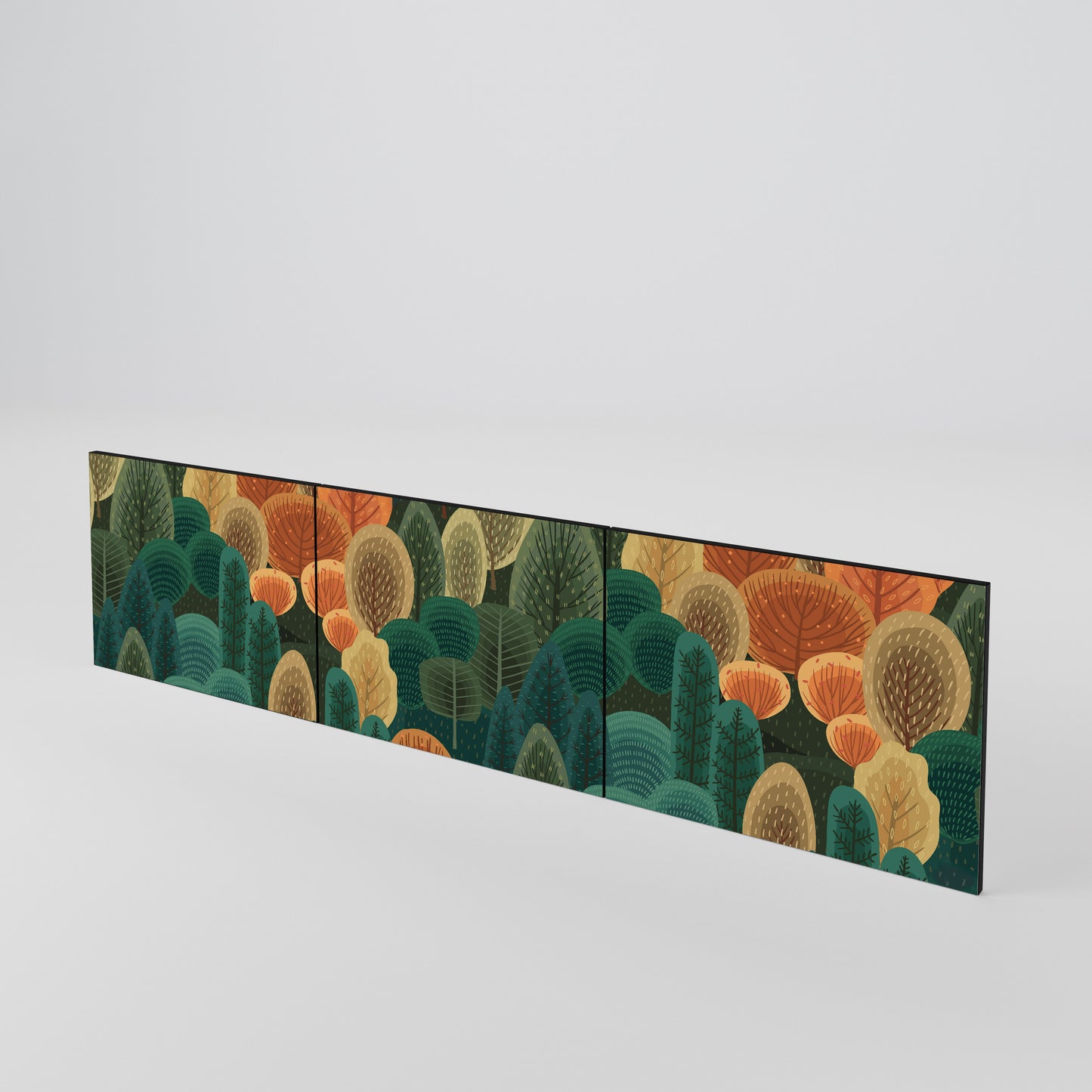 AUTUMN KALEIDOSCOPE Juego de 3 puertas para mueble de TV