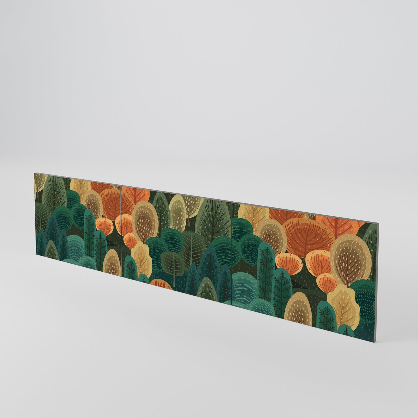 AUTUMN KALEIDOSCOPE Juego de 3 puertas para mueble de TV