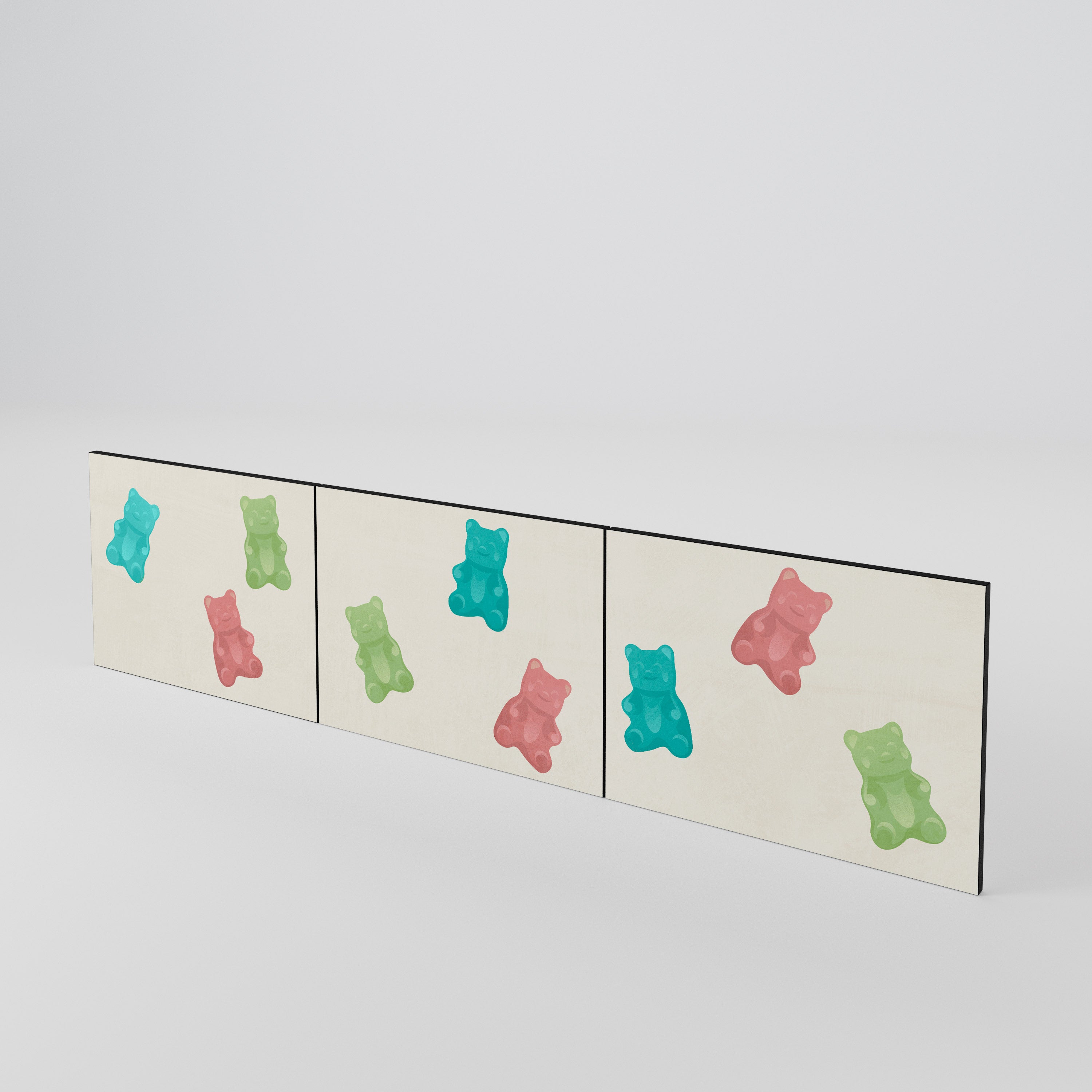 GUMMY BEARS 3-Piece TV Cabinet Door Set