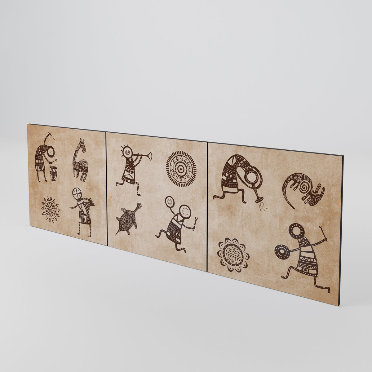 AFRICAN STYLE Juego de 3 puertas para aparador