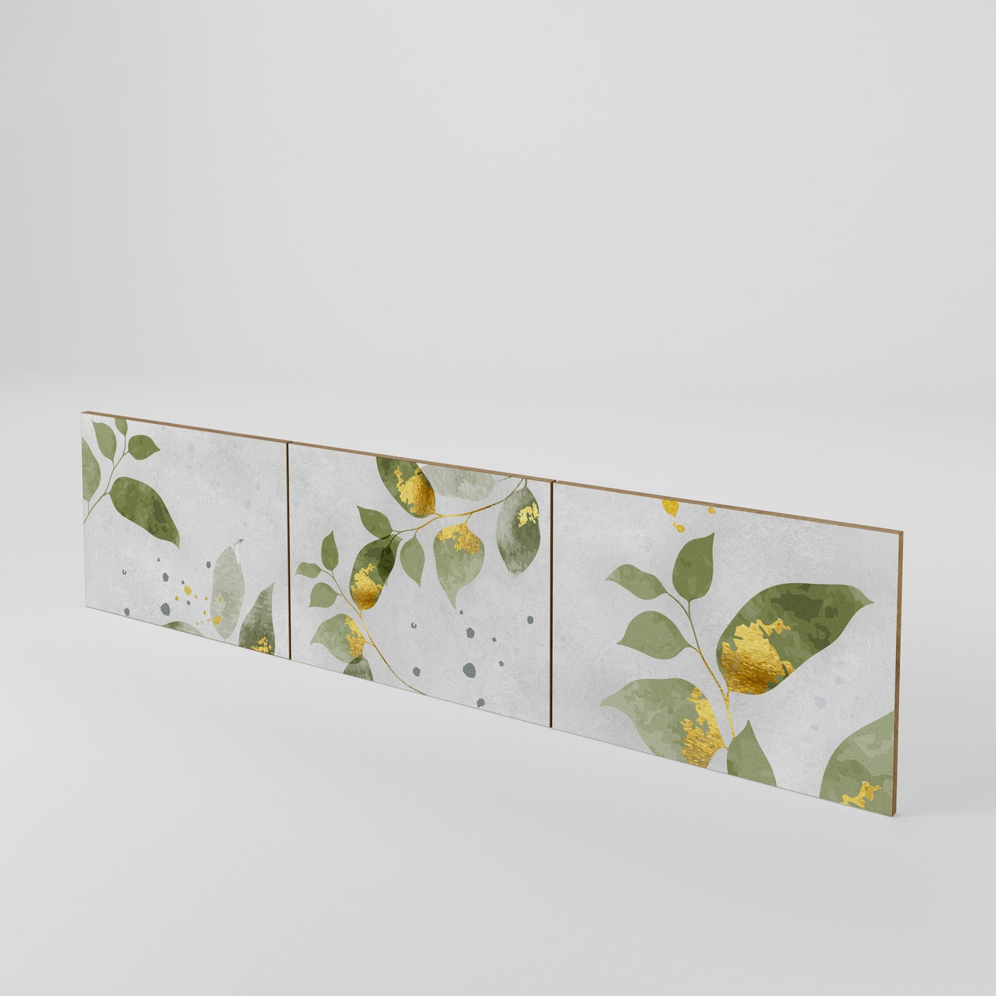 ELEGANT BOTANICS Juego de 3 puertas para mueble de TV