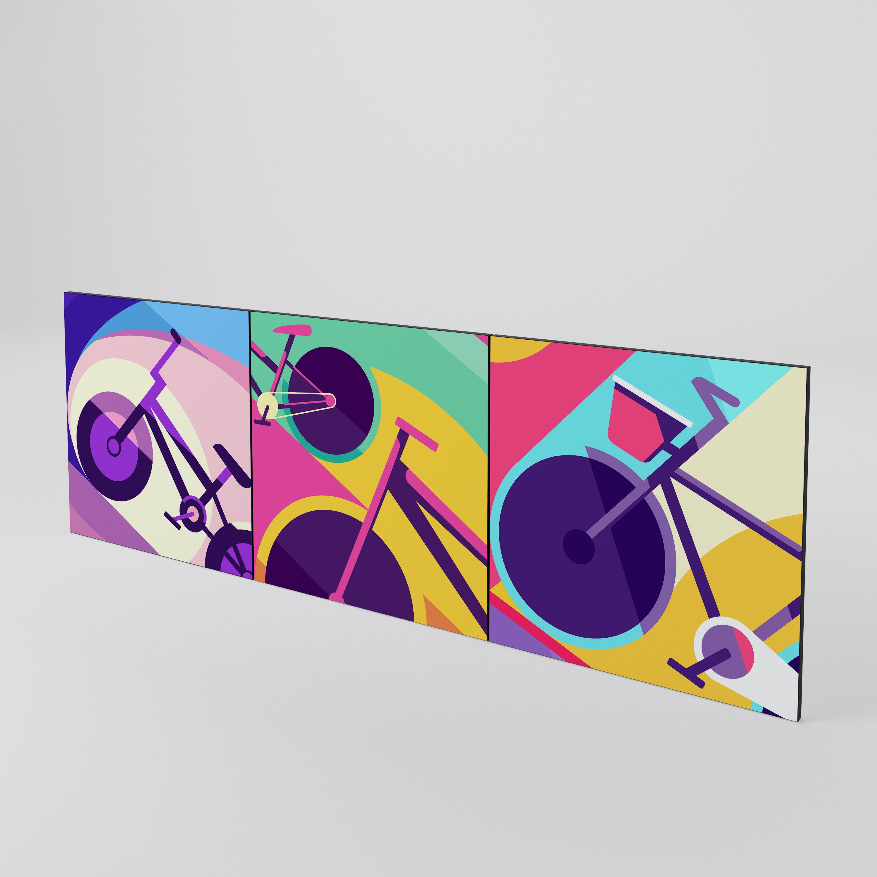 BIKE DREAMS Juego de 3 puertas para aparador