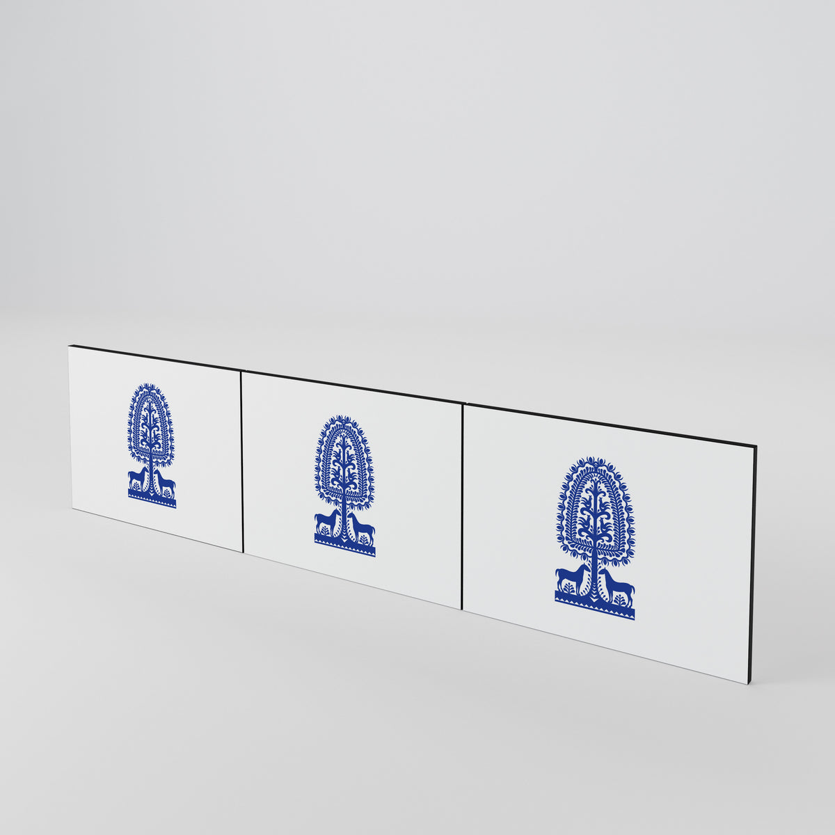 POLISH FOLK ART Juego de 3 puertas para mueble de TV