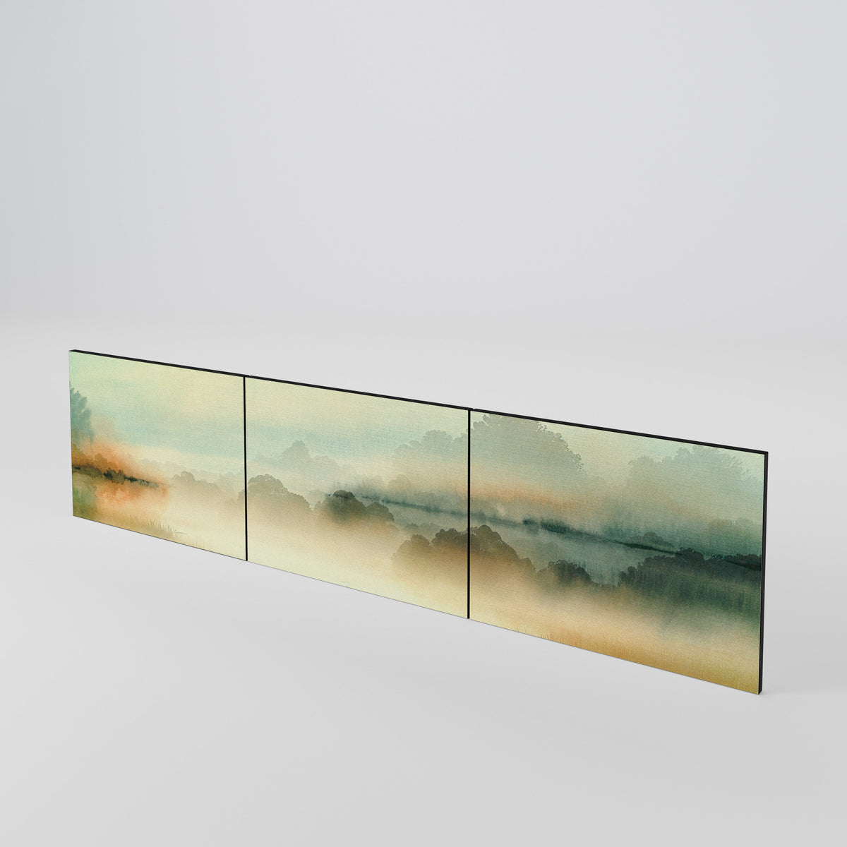 MORNING BY THE LAKE Juego de 3 puertas para mueble de TV