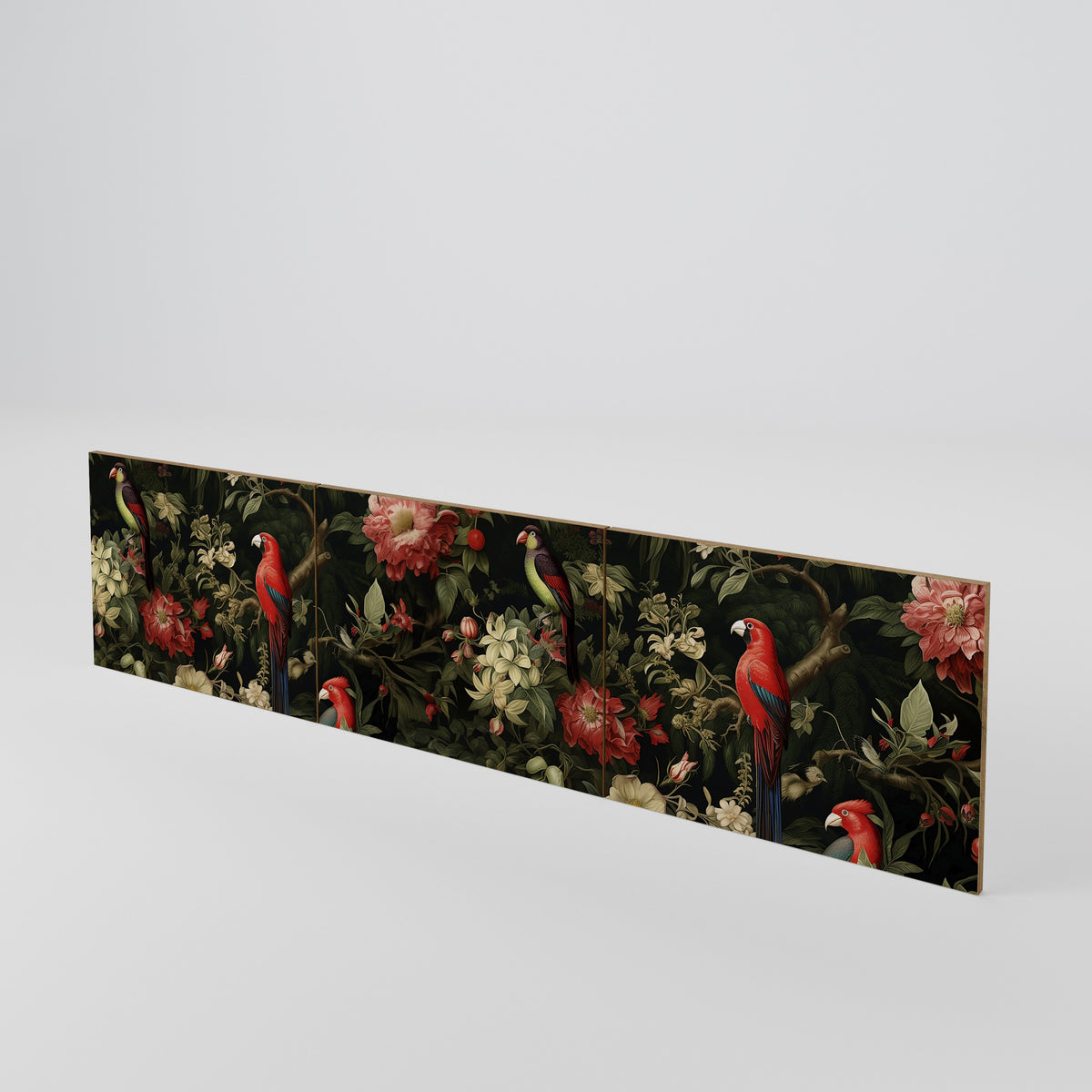 FLORAL FANTASIA Juego de 3 puertas para mueble de TV