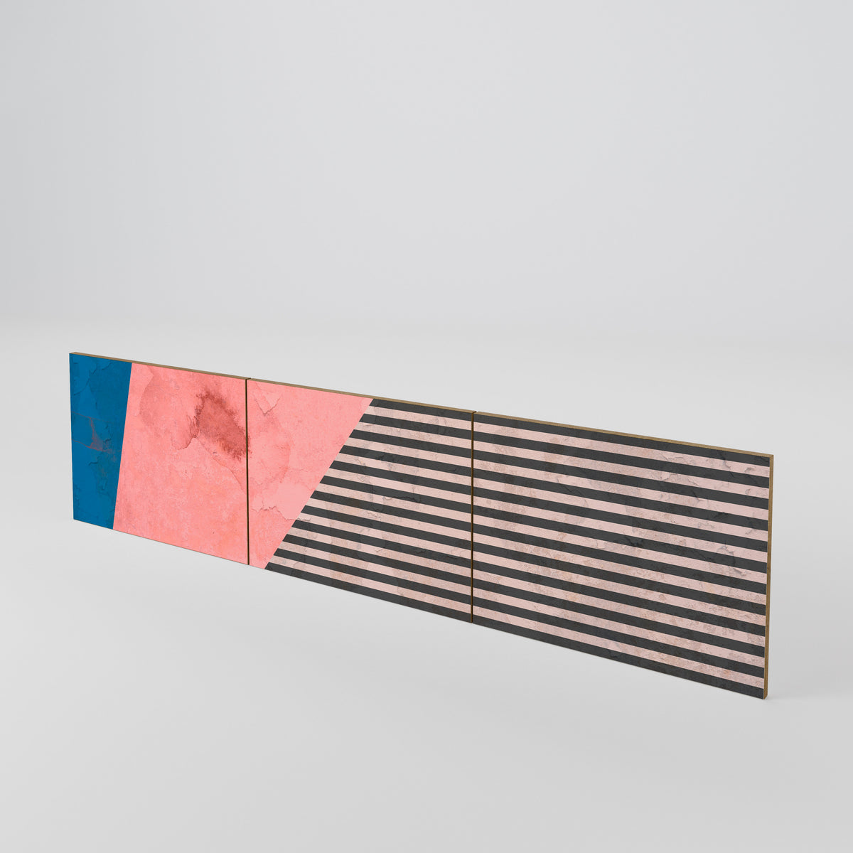GLAMOROUS STRIPE Juego de 3 puertas para mueble de TV