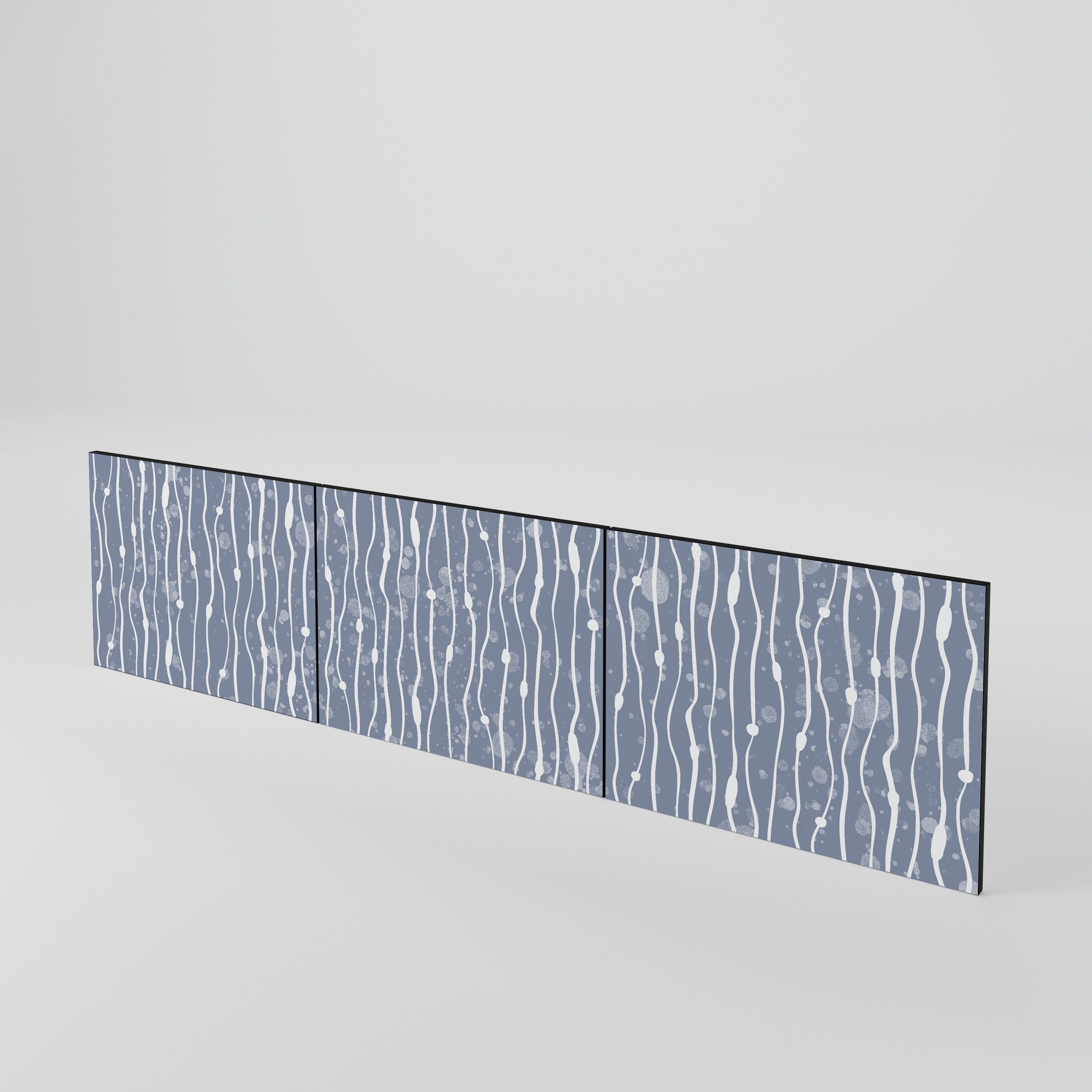 GRAPHITE RAIN Juego de 3 puertas para mueble de TV