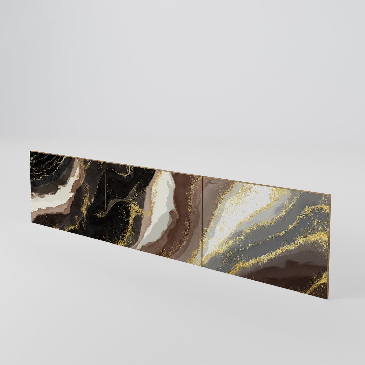 GOLD DUST Juego de 3 puertas para mueble de TV