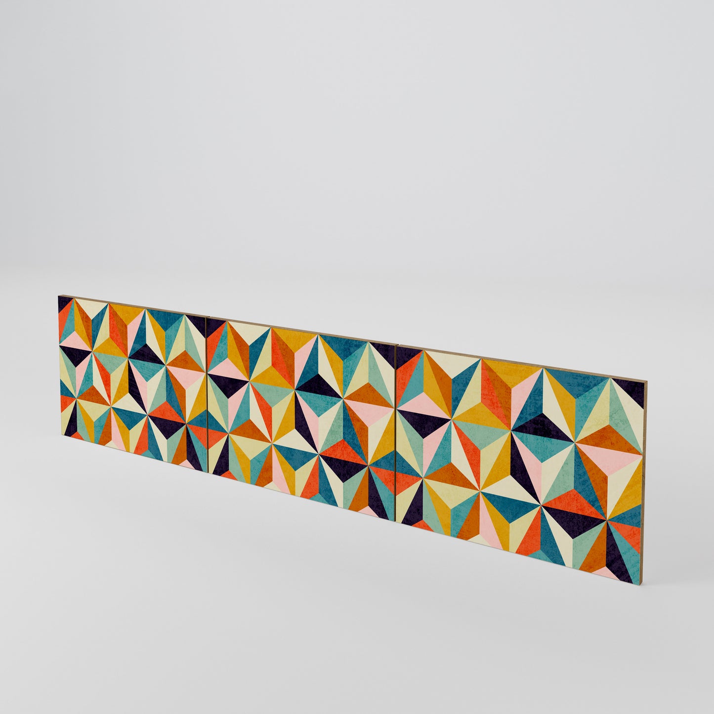 TESSELATE TREASURES Juego de 3 puertas para mueble de TV