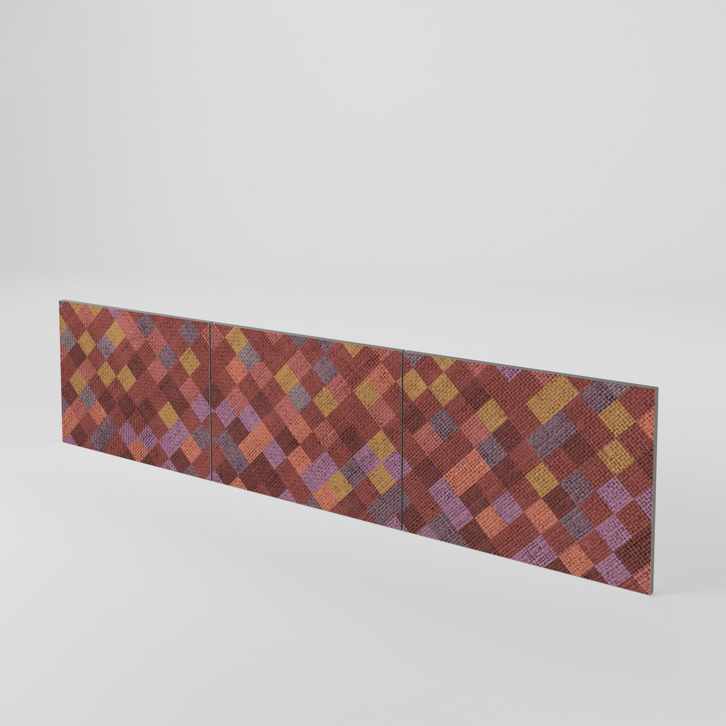 PAINTED SQUARES Juego de 3 puertas para mueble de TV