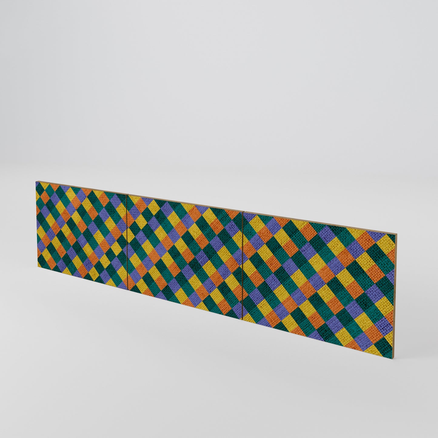 PAINTED SQUARES MIX Juego de 3 puertas para mueble de TV