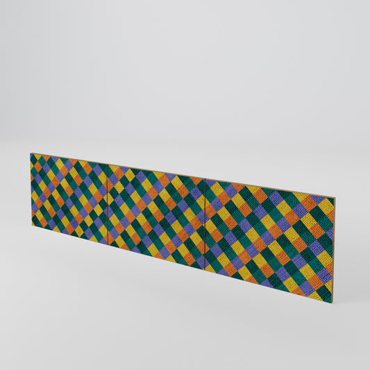 PAINTED SQUARES MIX Juego de 3 puertas para mueble de TV