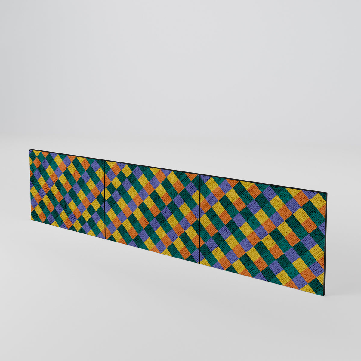 PAINTED SQUARES MIX Juego de 3 puertas para mueble de TV