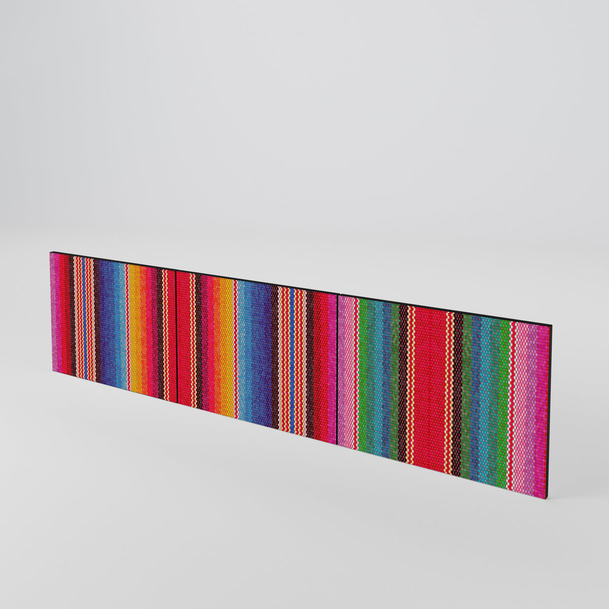 ETHNIC MEXICAN 3-Piece TV Cabinet Door Set