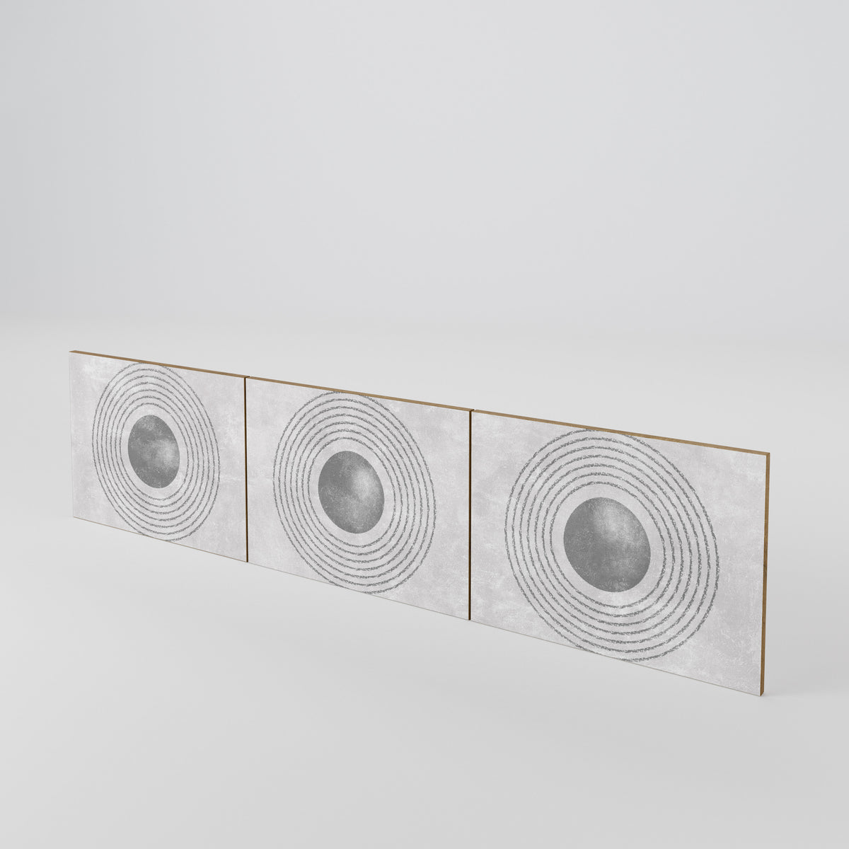 SOLID CIRCLES Juego de 3 puertas para mueble de TV