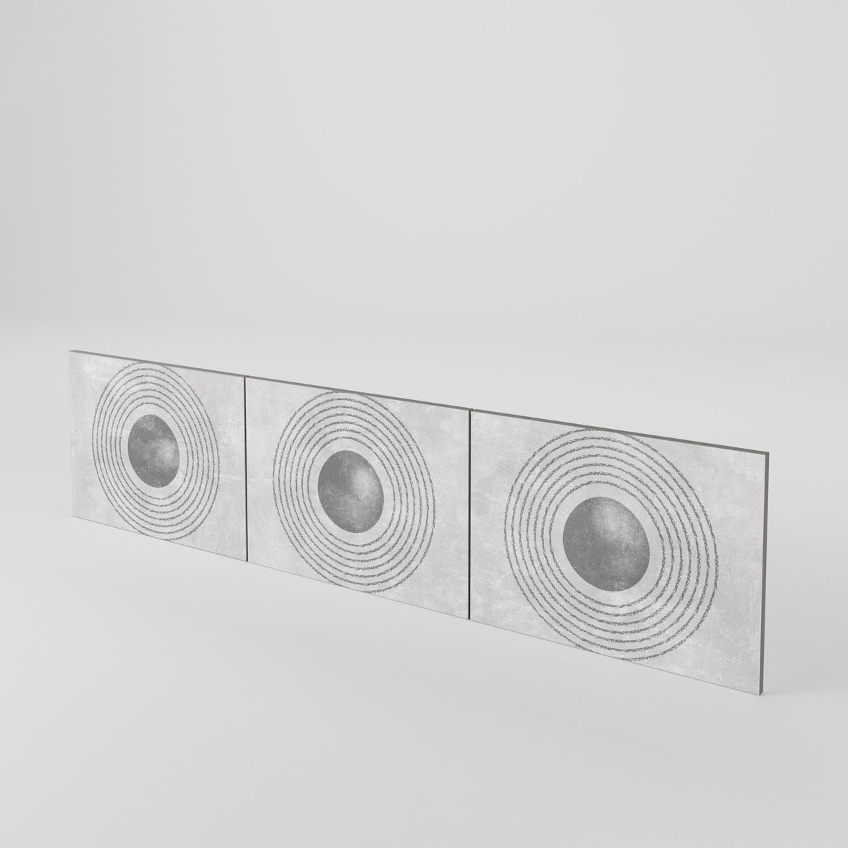 SOLID CIRCLES Juego de 3 puertas para mueble de TV