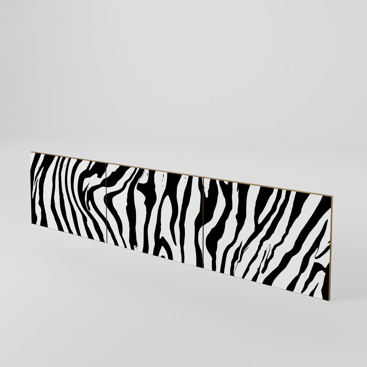 SPLENDID ZEBRA Juego de 3 puertas para mueble de TV
