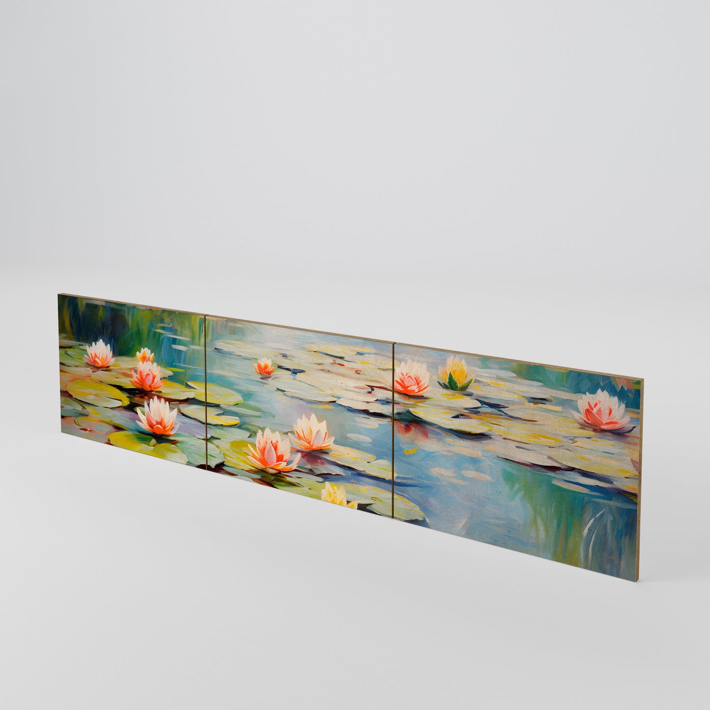 BLOOMING WATERS Juego de 3 puertas para mueble de TV