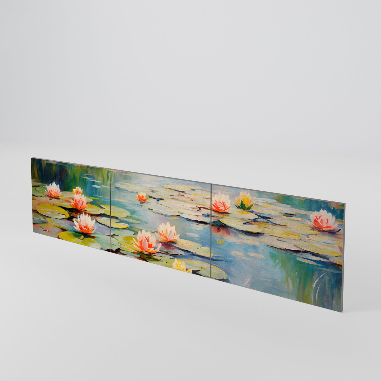 BLOOMING WATERS Juego de 3 puertas para mueble de TV