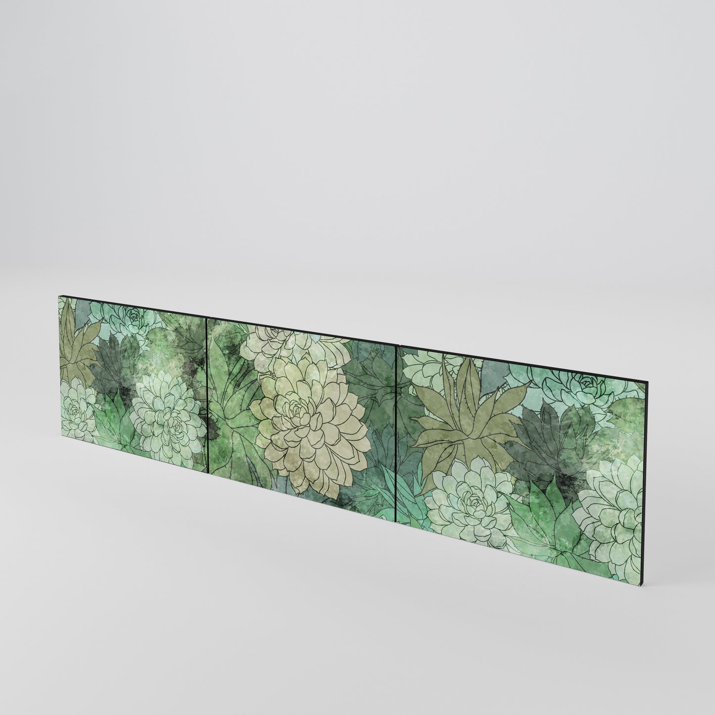 SUCCULENT CLUSTER Juego de 3 puertas para mueble de TV