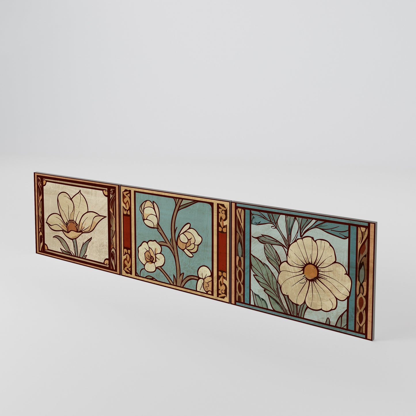 TIMELESS FLORA Juego de 3 puertas para mueble de TV