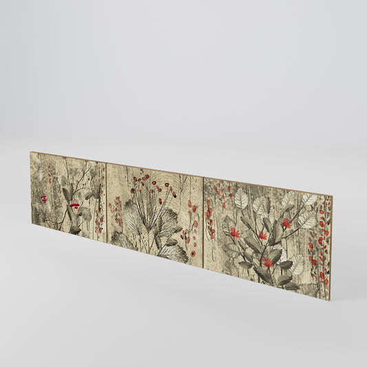 HERBAL GRACE Juego de 3 puertas para mueble de TV