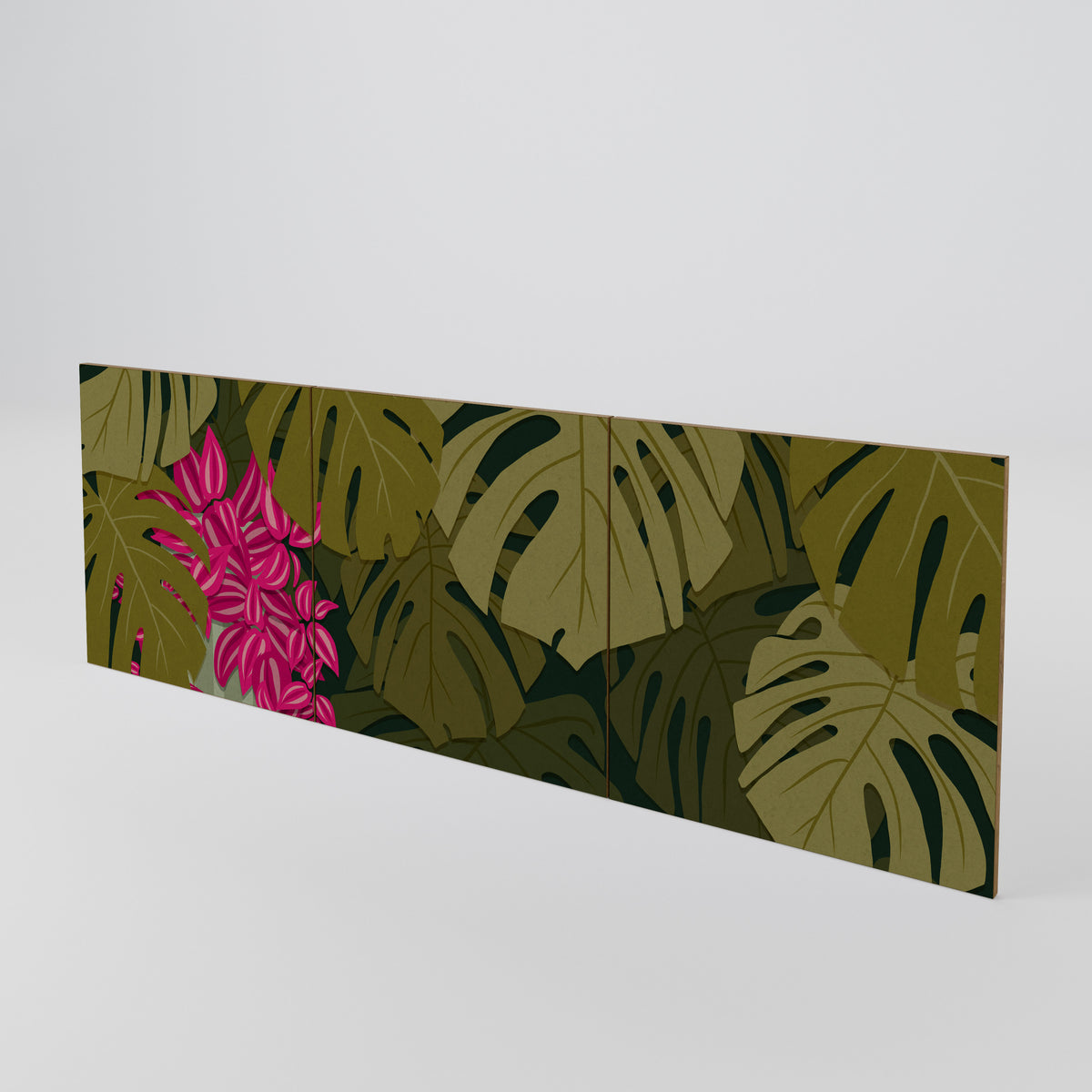 TROPICAL BEAUTY 3-Piece Sideboard Door Set