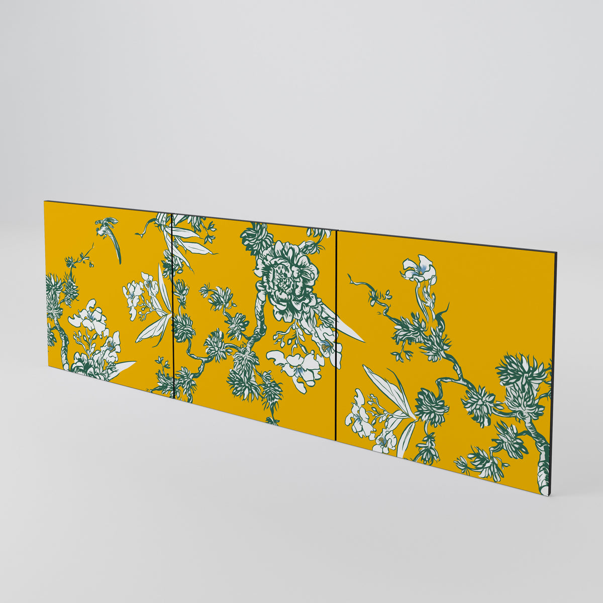 YELLOW CHINOISERIE Juego de 3 puertas para aparador