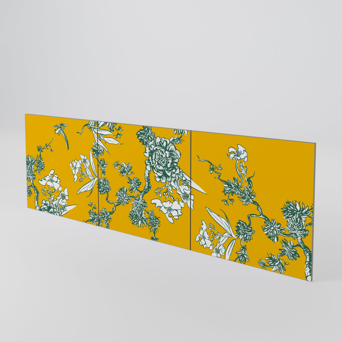 YELLOW CHINOISERIE Juego de 3 puertas para aparador