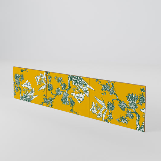 YELLOW CHINOISERIE Juego de 3 puertas para mueble de TV