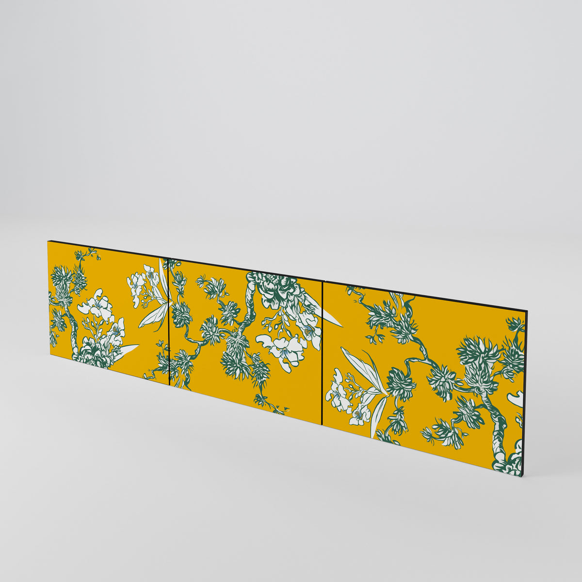 YELLOW CHINOISERIE Juego de 3 puertas para mueble de TV