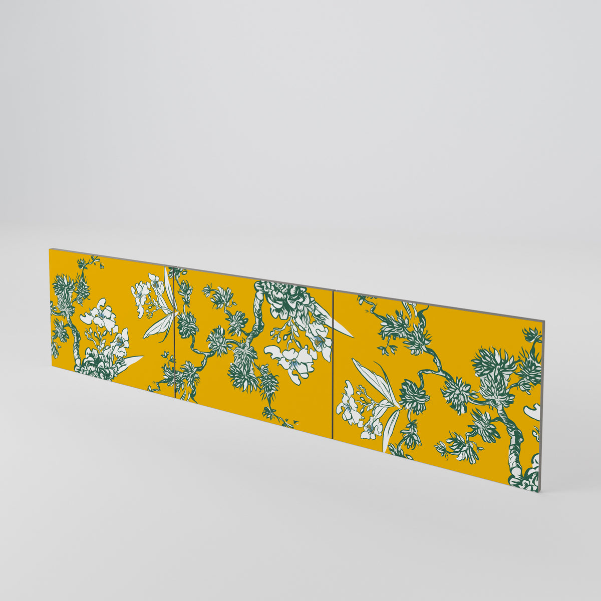 YELLOW CHINOISERIE Juego de 3 puertas para mueble de TV