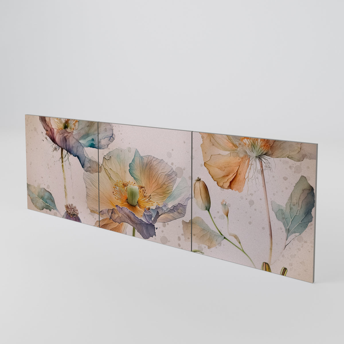 SOFTEN POPPY 3-Piece Sideboard Door Set