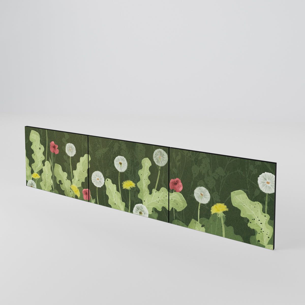 DANDELION AMUSE Juego de 3 puertas para mueble de TV