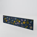 FLOWERS ON NAVY BLUE Juego de 3 puertas para mueble de TV