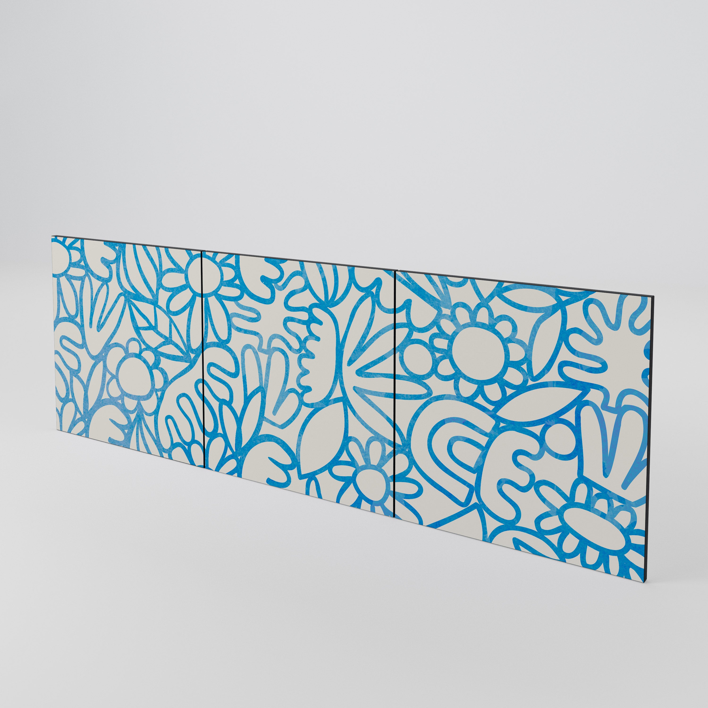 BLOOMY MORNING Juego de 3 puertas para aparador