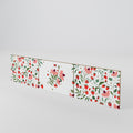 FLOWERS AND STRAWBERRIES Juego de 3 puertas para mueble de TV