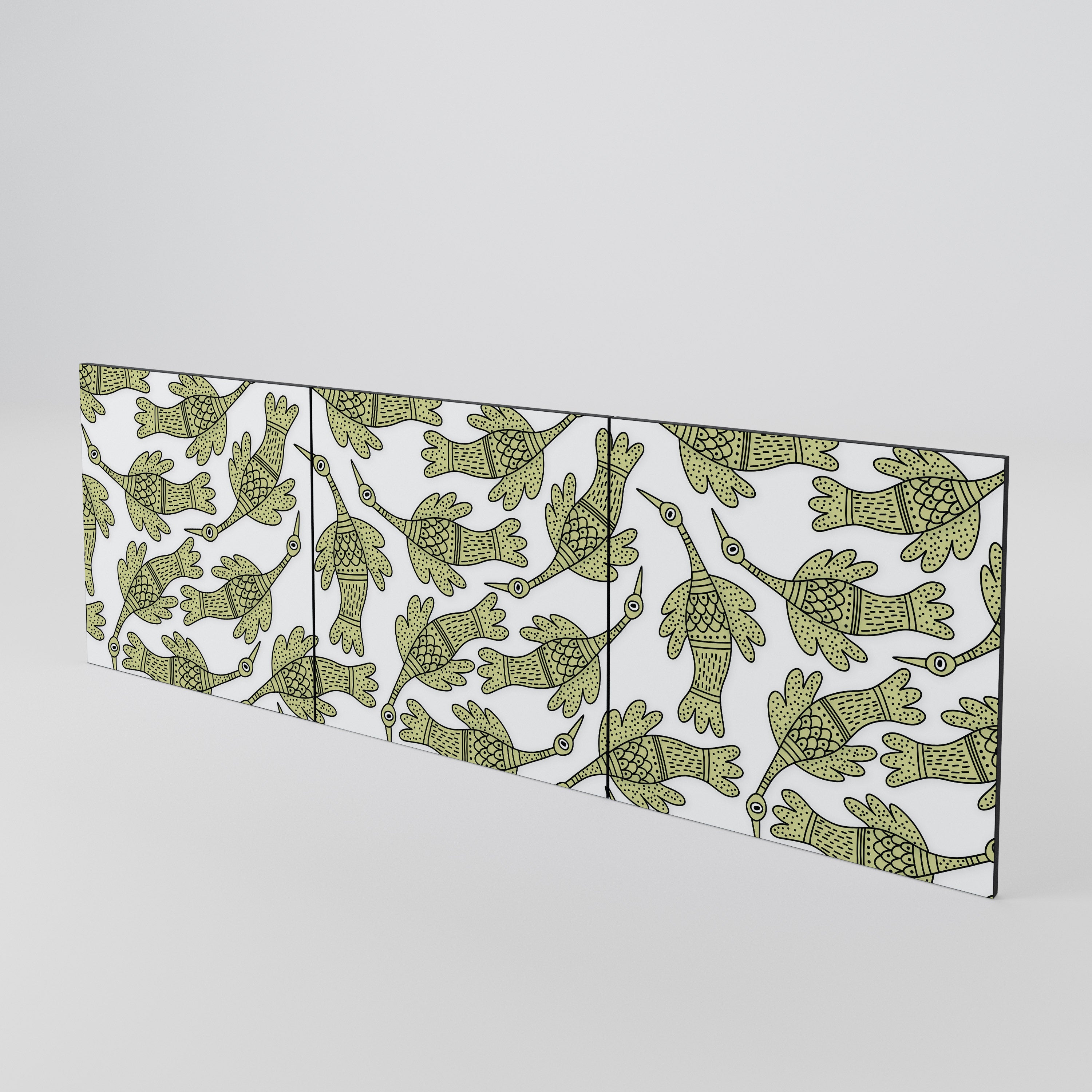 SEEDLING SONGBIRD Juego de 3 puertas para aparador