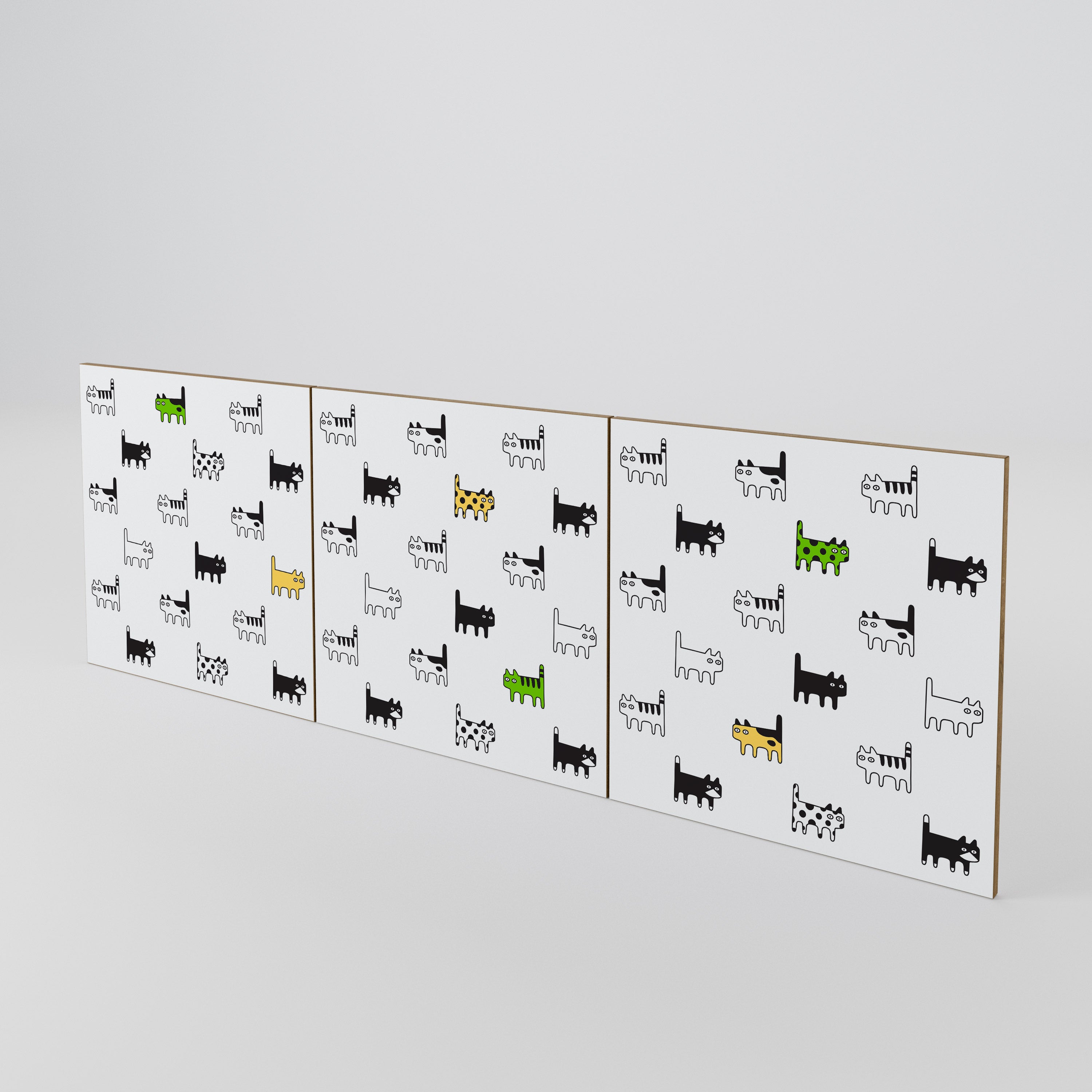 CATS COMPILATION Juego de 3 puertas para aparador