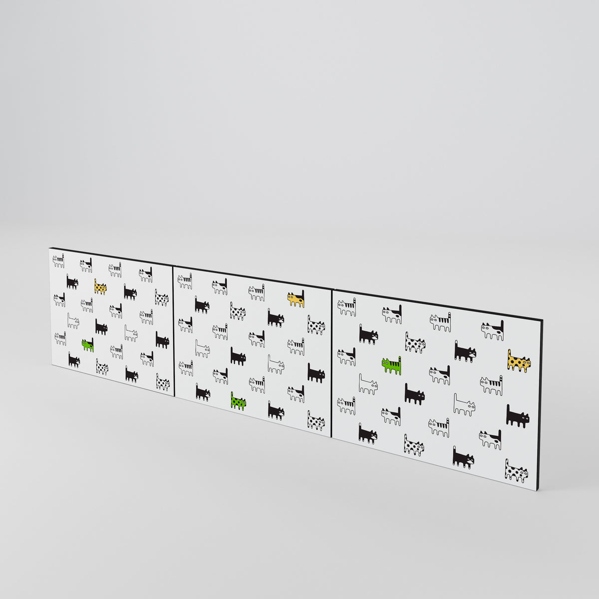 CATS COMPILATION Juego de 3 puertas para mueble de TV