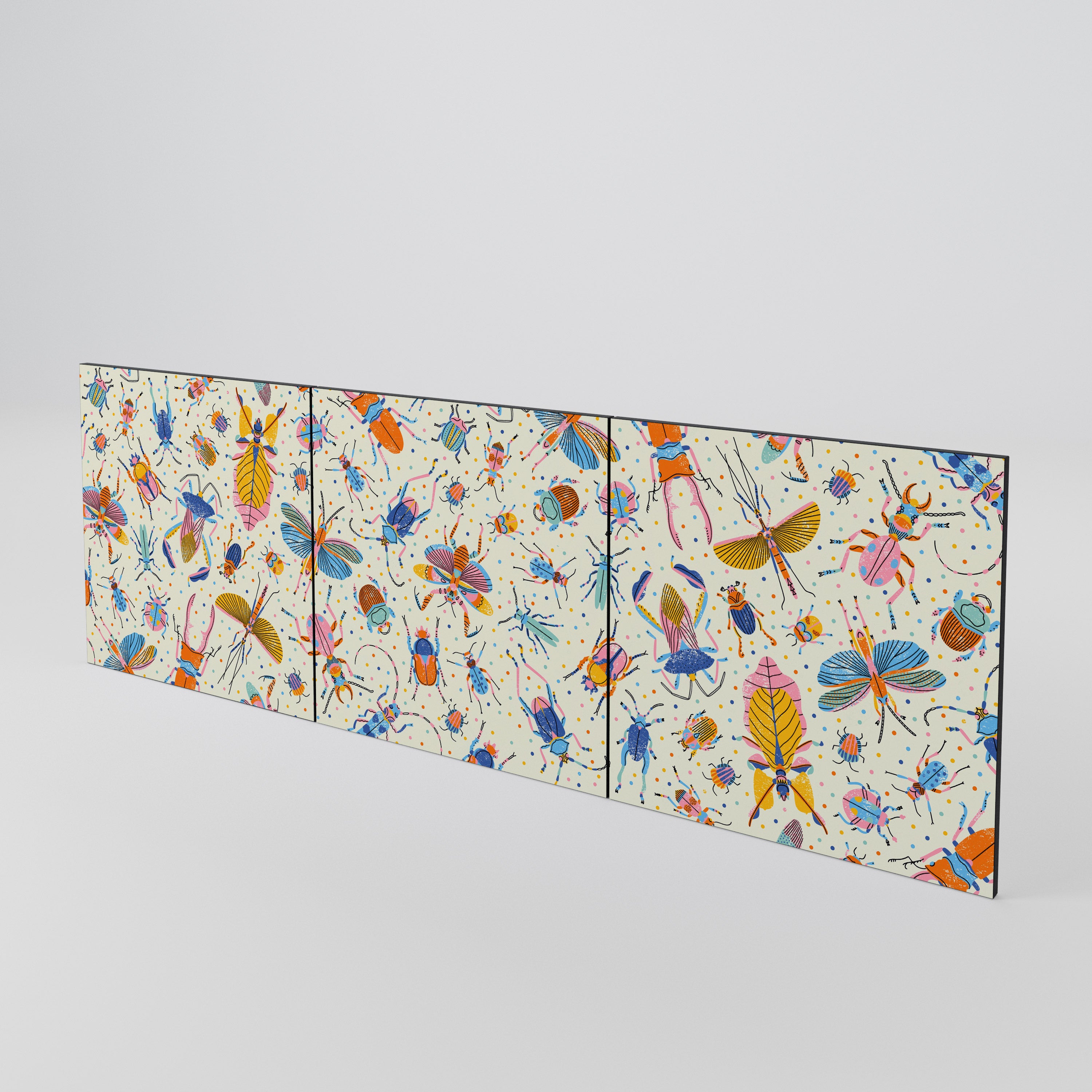 COLORFUL INSECTS Juego de 3 puertas para aparador