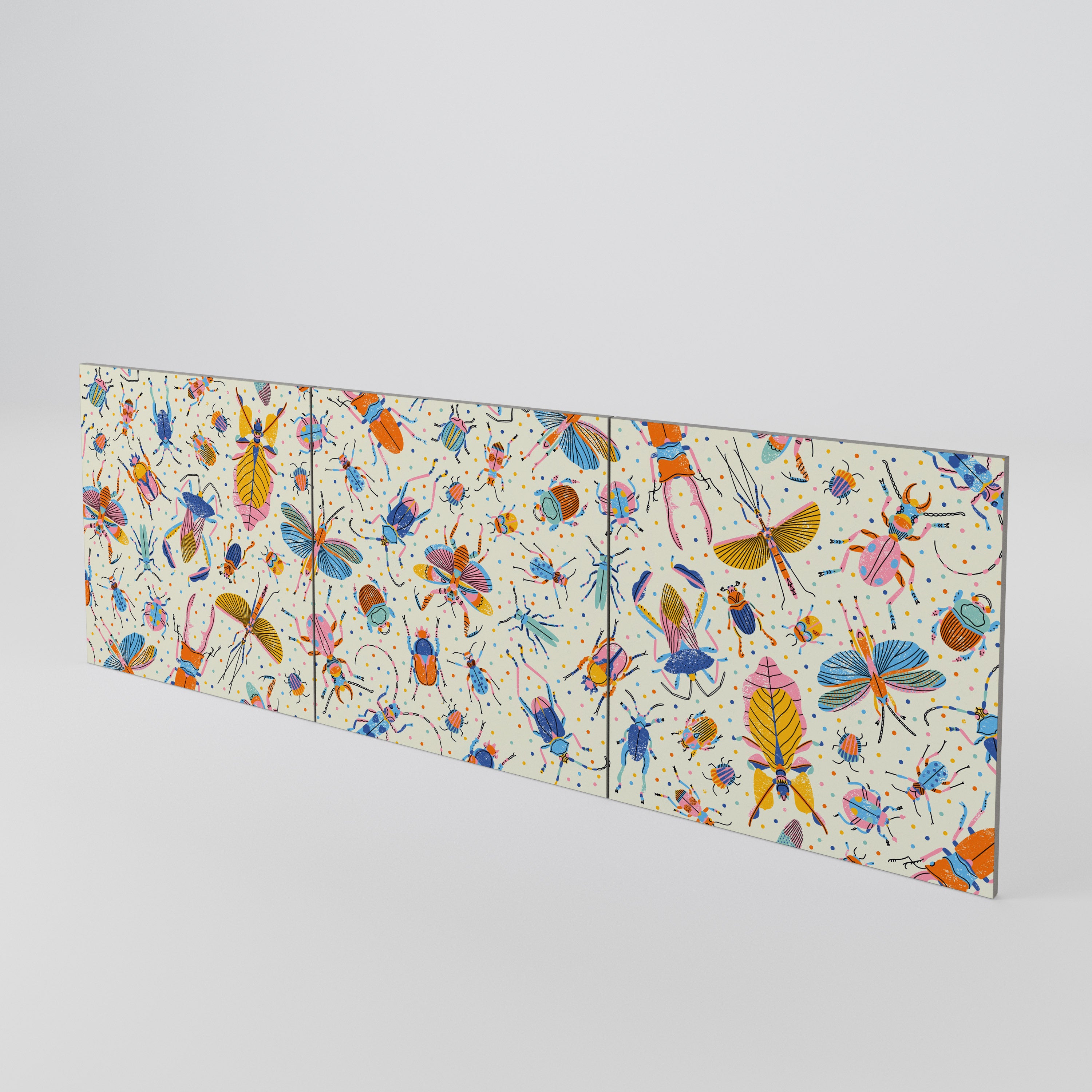 COLORFUL INSECTS Juego de 3 puertas para aparador