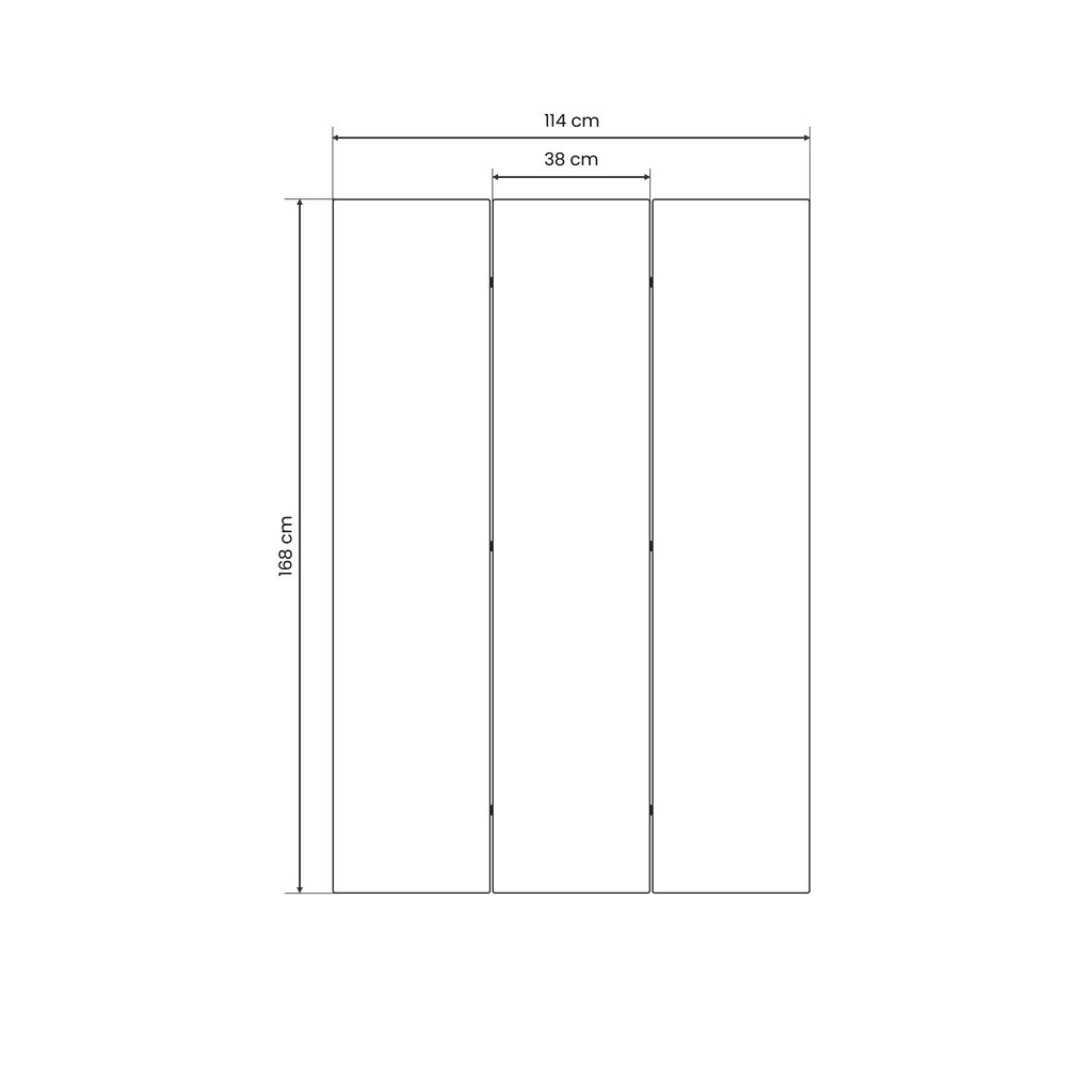 CRANE DANCE Decorative 3-Panel Room Divider