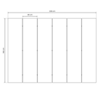 TANGELO RHAPSODY Decorative 6-Panel Room Divider